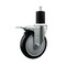 Service Caster 5'' Black Poly Swivel 1-3/4'' Expanding Stem Caster Total Lock Brake SCC-EXTTL20S514-PPUB-BLK-134 - alternate 1